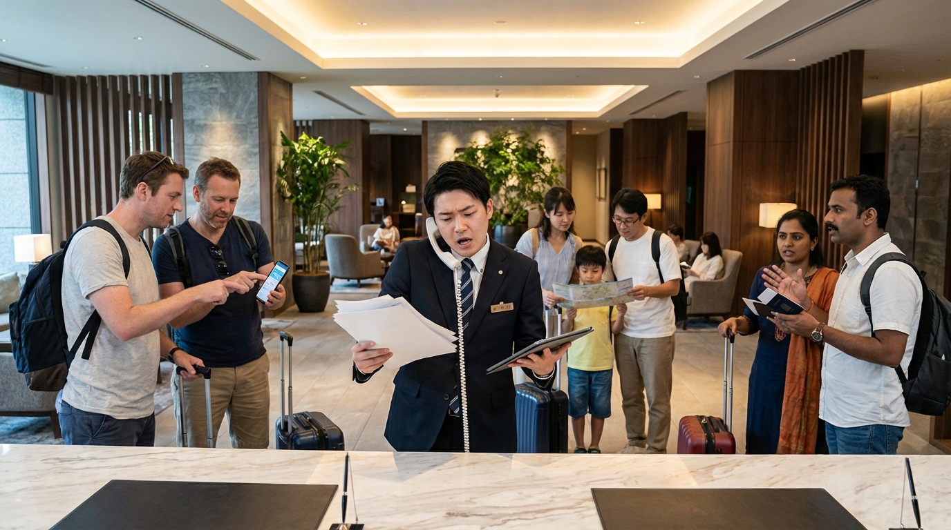 ホテルでの外国人対応